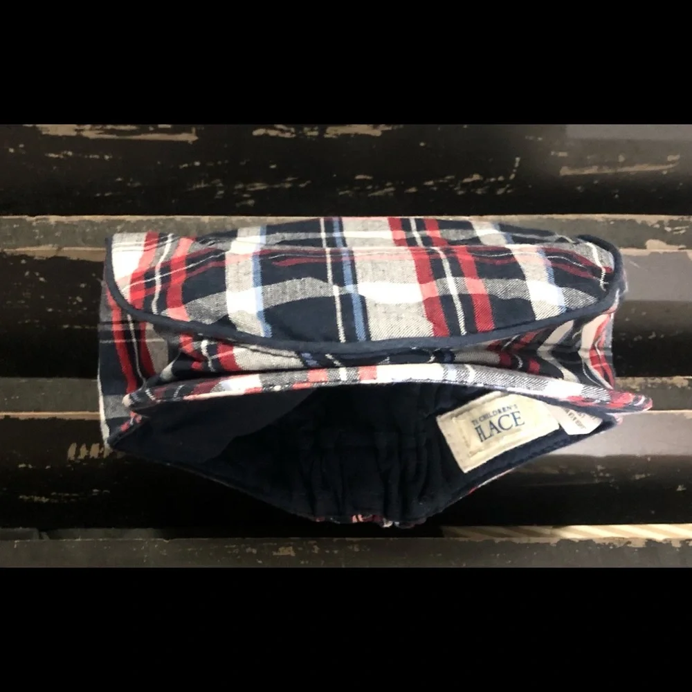 THE CHILDREN’S PLACE Infant Boy Plaid Pants & Hat Set